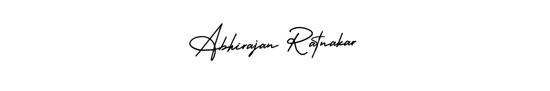 How to make Abhirajan Ratnakar name signature. Use AmerikaSignatureDemo-Regular style for creating short signs online. This is the latest handwritten sign. Abhirajan Ratnakar signature style 3 images and pictures png