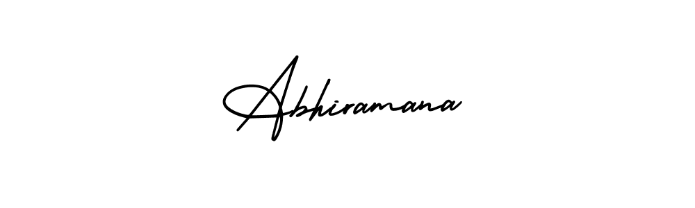 Create a beautiful signature design for name Abhiramana. With this signature (AmerikaSignatureDemo-Regular) fonts, you can make a handwritten signature for free. Abhiramana signature style 3 images and pictures png