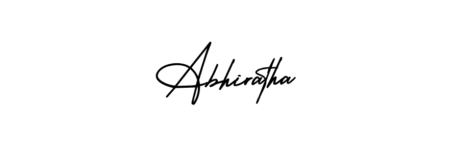 The best way (AmerikaSignatureDemo-Regular) to make a short signature is to pick only two or three words in your name. The name Abhiratha include a total of six letters. For converting this name. Abhiratha signature style 3 images and pictures png