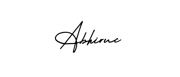 Design your own signature with our free online signature maker. With this signature software, you can create a handwritten (AmerikaSignatureDemo-Regular) signature for name Abhiruc. Abhiruc signature style 3 images and pictures png