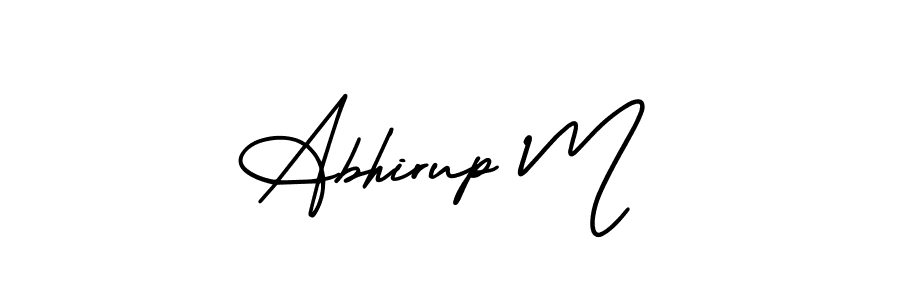 Best and Professional Signature Style for Abhirup M. AmerikaSignatureDemo-Regular Best Signature Style Collection. Abhirup M signature style 3 images and pictures png