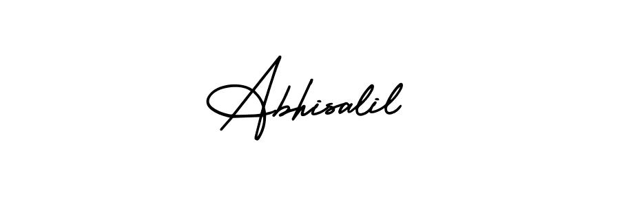 How to Draw Abhisalil signature style? AmerikaSignatureDemo-Regular is a latest design signature styles for name Abhisalil. Abhisalil signature style 3 images and pictures png