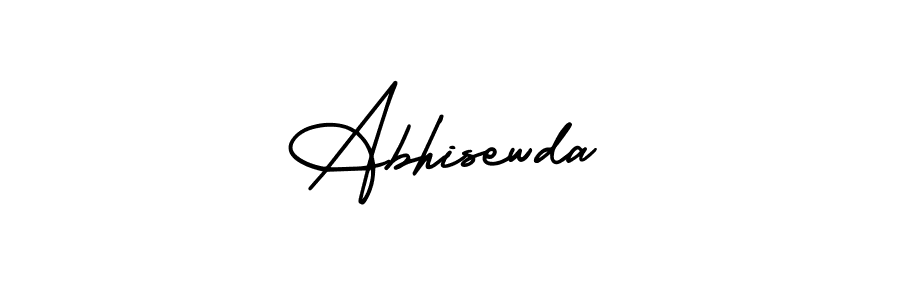 How to make Abhisewda name signature. Use AmerikaSignatureDemo-Regular style for creating short signs online. This is the latest handwritten sign. Abhisewda signature style 3 images and pictures png