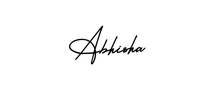 Create a beautiful signature design for name Abhisha. With this signature (AmerikaSignatureDemo-Regular) fonts, you can make a handwritten signature for free. Abhisha signature style 3 images and pictures png