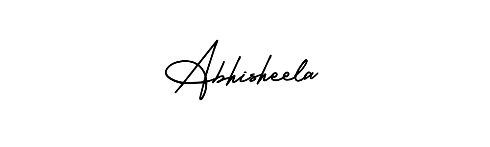 Make a beautiful signature design for name Abhisheela. With this signature (AmerikaSignatureDemo-Regular) style, you can create a handwritten signature for free. Abhisheela signature style 3 images and pictures png