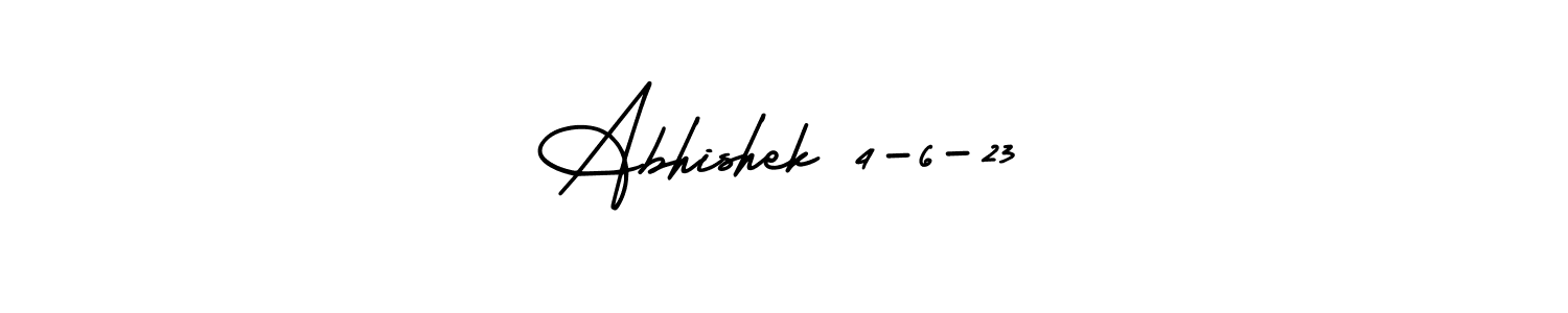 How to make Abhishek 4-6-23 signature? AmerikaSignatureDemo-Regular is a professional autograph style. Create handwritten signature for Abhishek 4-6-23 name. Abhishek 4-6-23 signature style 3 images and pictures png