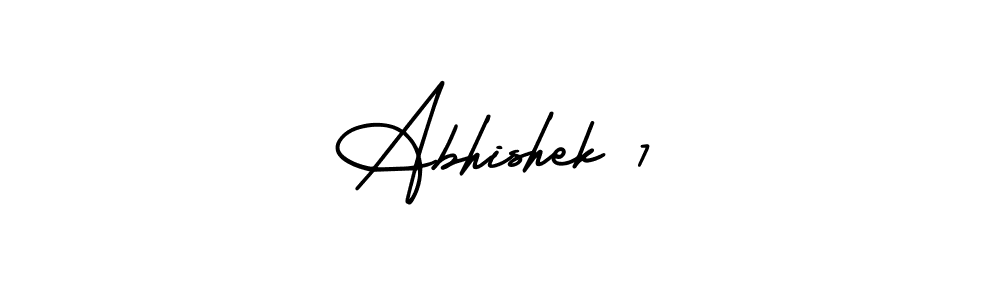 How to Draw Abhishek 7 signature style? AmerikaSignatureDemo-Regular is a latest design signature styles for name Abhishek 7. Abhishek 7 signature style 3 images and pictures png