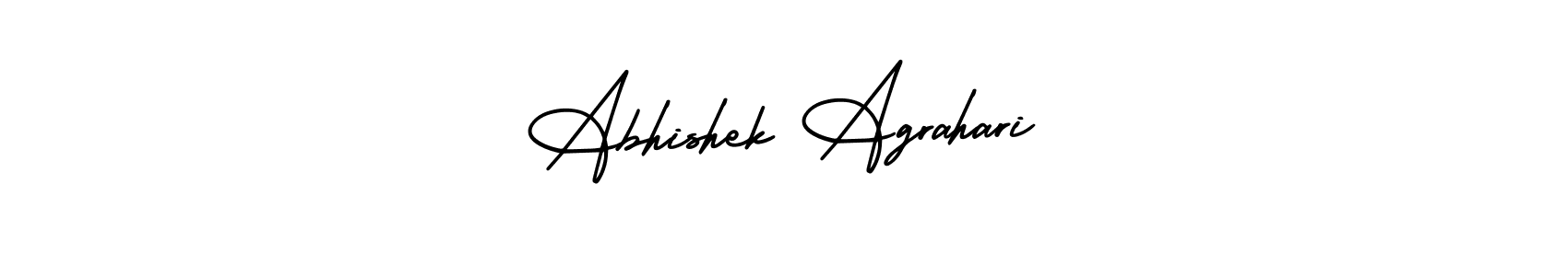 AmerikaSignatureDemo-Regular is a professional signature style that is perfect for those who want to add a touch of class to their signature. It is also a great choice for those who want to make their signature more unique. Get Abhishek Agrahari name to fancy signature for free. Abhishek Agrahari signature style 3 images and pictures png