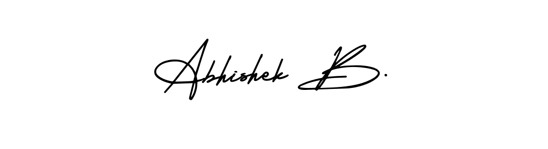 How to Draw Abhishek B. signature style? AmerikaSignatureDemo-Regular is a latest design signature styles for name Abhishek B.. Abhishek B. signature style 3 images and pictures png