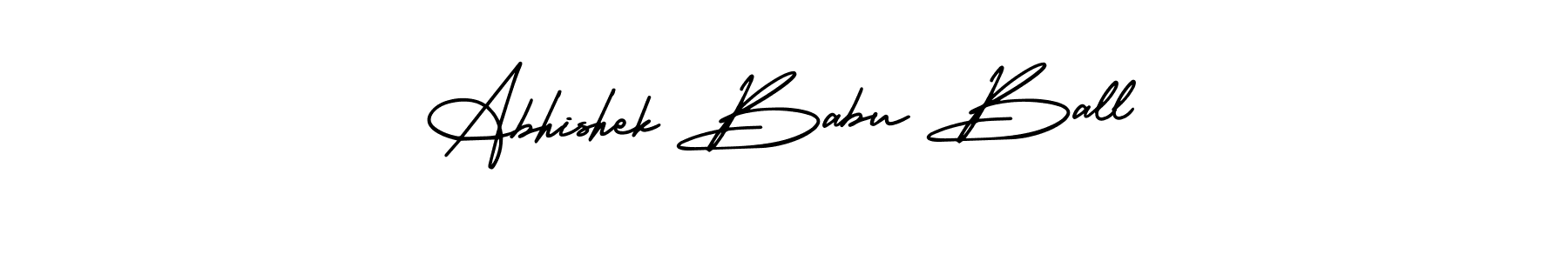 Also You can easily find your signature by using the search form. We will create Abhishek Babu Ball name handwritten signature images for you free of cost using AmerikaSignatureDemo-Regular sign style. Abhishek Babu Ball signature style 3 images and pictures png