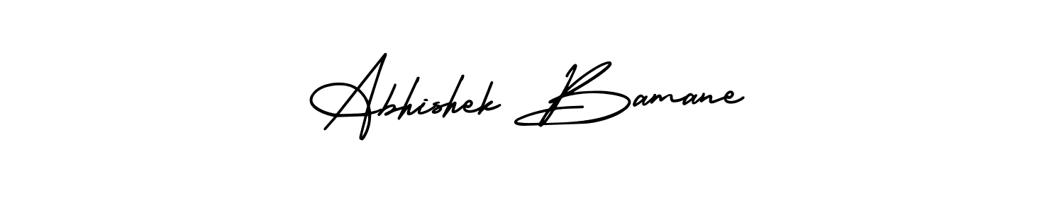 Make a beautiful signature design for name Abhishek Bamane. Use this online signature maker to create a handwritten signature for free. Abhishek Bamane signature style 3 images and pictures png