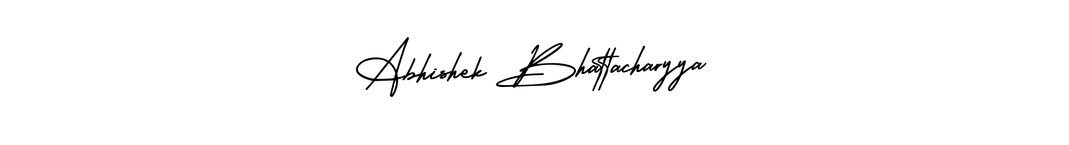 AmerikaSignatureDemo-Regular is a professional signature style that is perfect for those who want to add a touch of class to their signature. It is also a great choice for those who want to make their signature more unique. Get Abhishek Bhattacharyya name to fancy signature for free. Abhishek Bhattacharyya signature style 3 images and pictures png