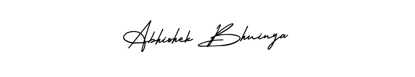 How to make Abhishek Bhuinya signature? AmerikaSignatureDemo-Regular is a professional autograph style. Create handwritten signature for Abhishek Bhuinya name. Abhishek Bhuinya signature style 3 images and pictures png