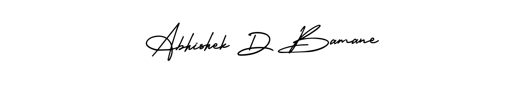 Abhishek D Bamane stylish signature style. Best Handwritten Sign (AmerikaSignatureDemo-Regular) for my name. Handwritten Signature Collection Ideas for my name Abhishek D Bamane. Abhishek D Bamane signature style 3 images and pictures png