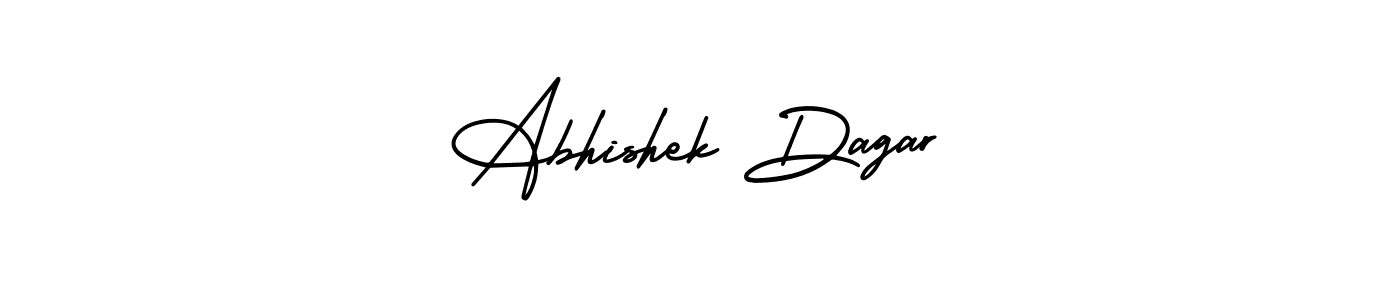 This is the best signature style for the Abhishek Dagar name. Also you like these signature font (AmerikaSignatureDemo-Regular). Mix name signature. Abhishek Dagar signature style 3 images and pictures png