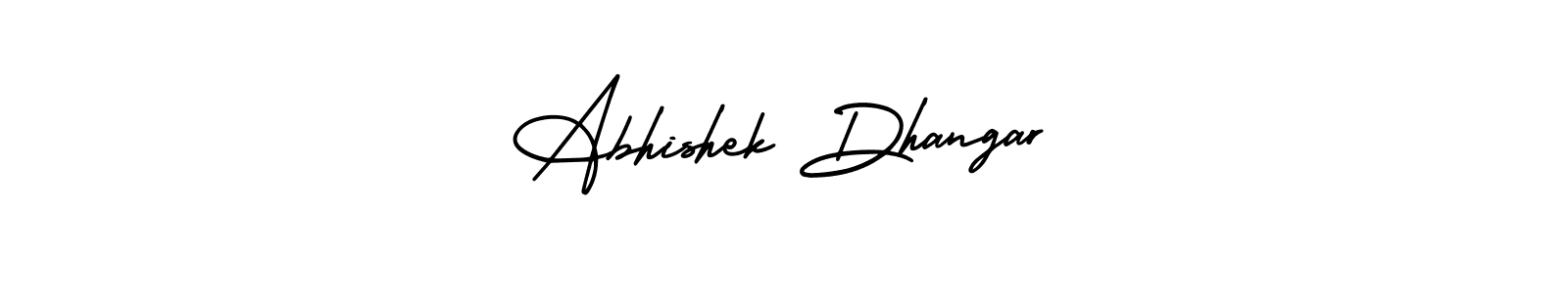 How to make Abhishek Dhangar signature? AmerikaSignatureDemo-Regular is a professional autograph style. Create handwritten signature for Abhishek Dhangar name. Abhishek Dhangar signature style 3 images and pictures png