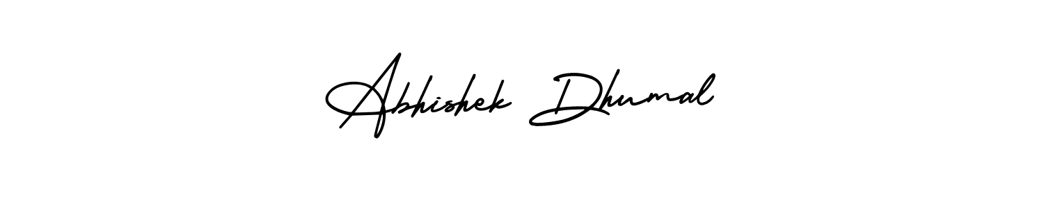 Also You can easily find your signature by using the search form. We will create Abhishek Dhumal name handwritten signature images for you free of cost using AmerikaSignatureDemo-Regular sign style. Abhishek Dhumal signature style 3 images and pictures png