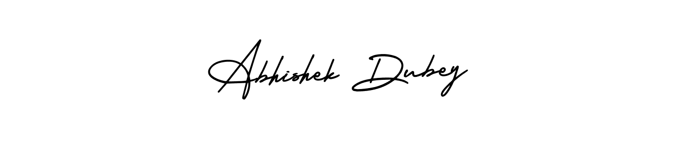 Make a beautiful signature design for name Abhishek Dubey. With this signature (AmerikaSignatureDemo-Regular) style, you can create a handwritten signature for free. Abhishek Dubey signature style 3 images and pictures png