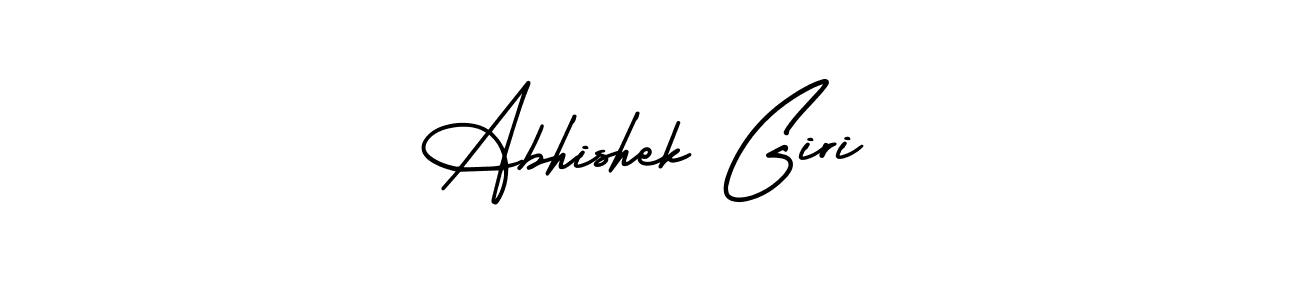 Abhishek Giri stylish signature style. Best Handwritten Sign (AmerikaSignatureDemo-Regular) for my name. Handwritten Signature Collection Ideas for my name Abhishek Giri. Abhishek Giri signature style 3 images and pictures png