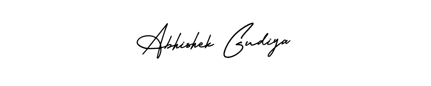 You can use this online signature creator to create a handwritten signature for the name Abhishek Gudiya. This is the best online autograph maker. Abhishek Gudiya signature style 3 images and pictures png