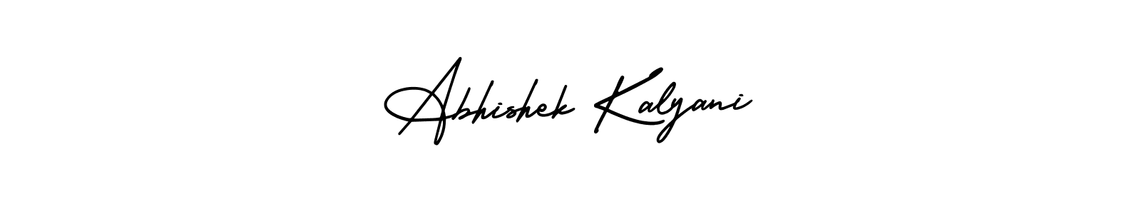 Design your own signature with our free online signature maker. With this signature software, you can create a handwritten (AmerikaSignatureDemo-Regular) signature for name Abhishek Kalyani. Abhishek Kalyani signature style 3 images and pictures png