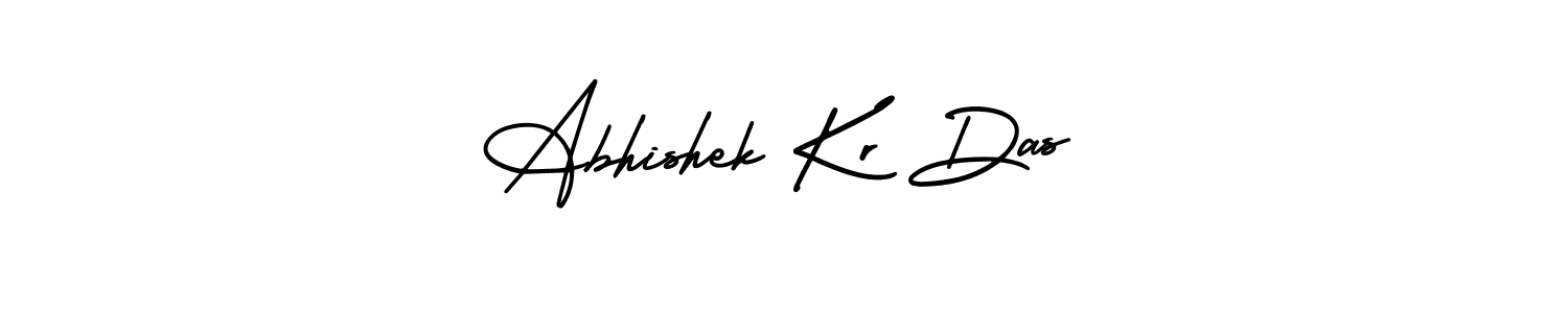 Make a beautiful signature design for name Abhishek Kr Das. With this signature (AmerikaSignatureDemo-Regular) style, you can create a handwritten signature for free. Abhishek Kr Das signature style 3 images and pictures png