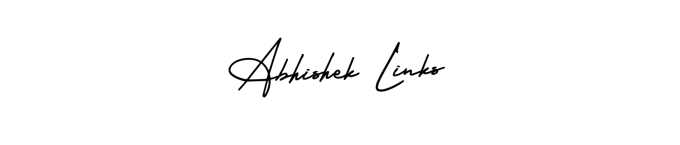 How to Draw Abhishek Links signature style? AmerikaSignatureDemo-Regular is a latest design signature styles for name Abhishek Links. Abhishek Links signature style 3 images and pictures png