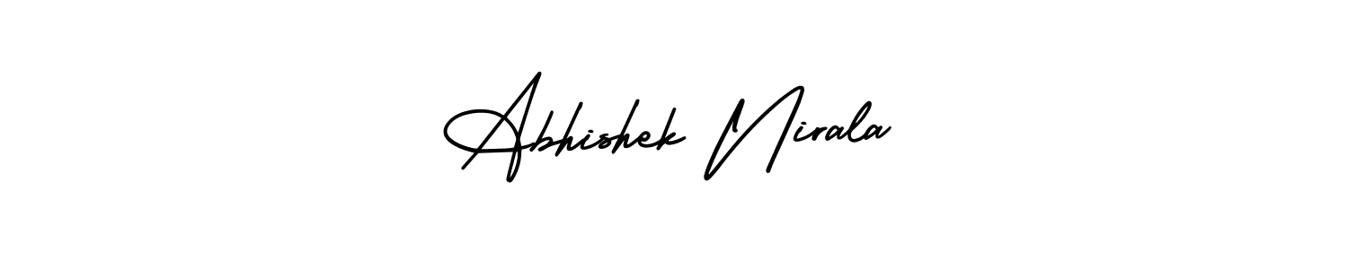It looks lik you need a new signature style for name Abhishek Nirala. Design unique handwritten (AmerikaSignatureDemo-Regular) signature with our free signature maker in just a few clicks. Abhishek Nirala signature style 3 images and pictures png