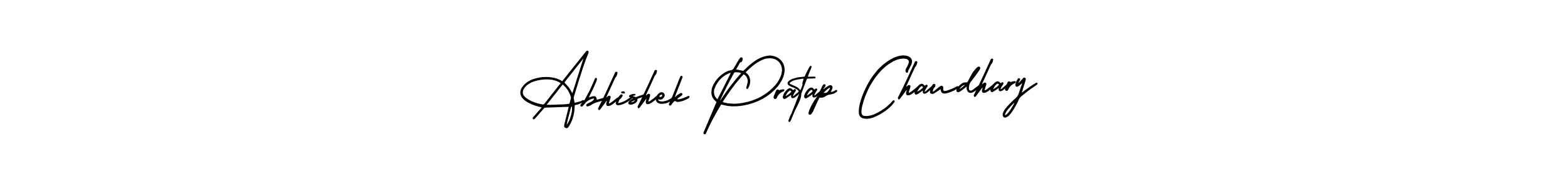 You should practise on your own different ways (AmerikaSignatureDemo-Regular) to write your name (Abhishek Pratap Chaudhary) in signature. don't let someone else do it for you. Abhishek Pratap Chaudhary signature style 3 images and pictures png