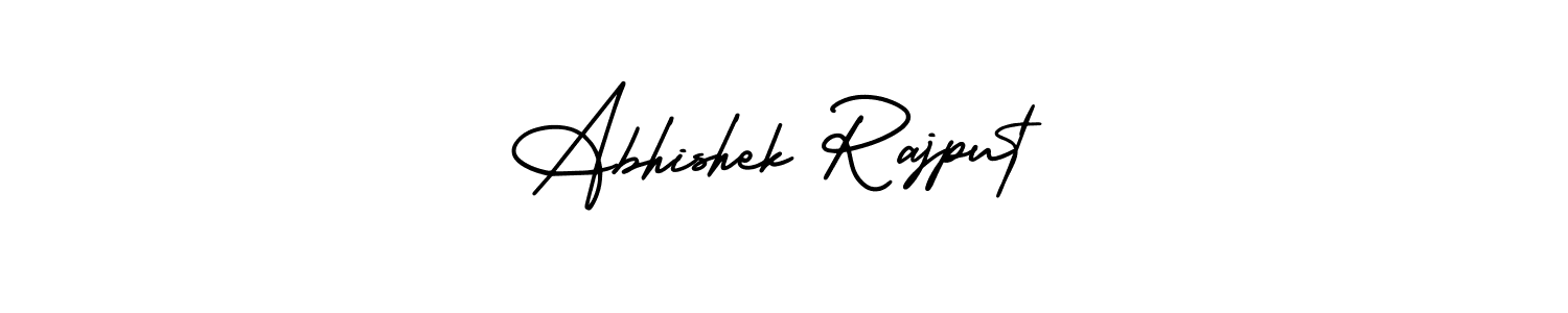 This is the best signature style for the Abhishek Rajput name. Also you like these signature font (AmerikaSignatureDemo-Regular). Mix name signature. Abhishek Rajput signature style 3 images and pictures png