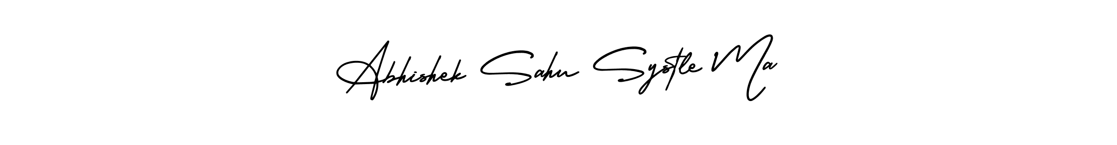 if you are searching for the best signature style for your name Abhishek Sahu Systle Ma. so please give up your signature search. here we have designed multiple signature styles  using AmerikaSignatureDemo-Regular. Abhishek Sahu Systle Ma signature style 3 images and pictures png
