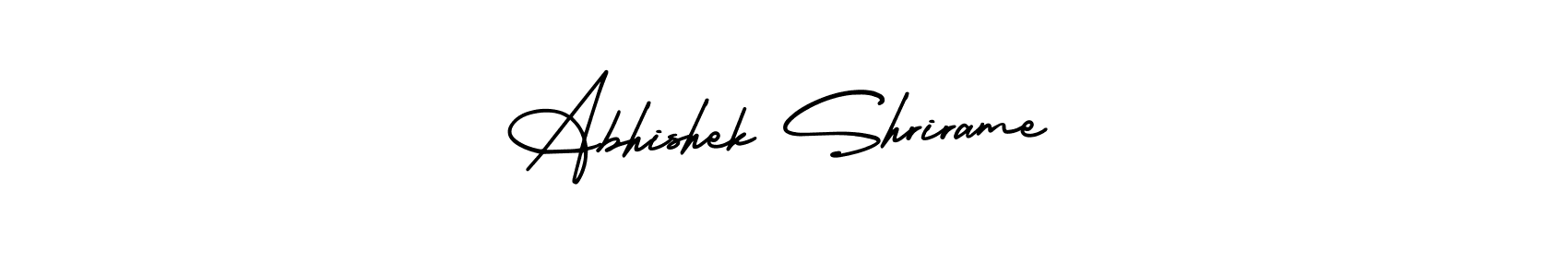 How to Draw Abhishek Shrirame signature style? AmerikaSignatureDemo-Regular is a latest design signature styles for name Abhishek Shrirame. Abhishek Shrirame signature style 3 images and pictures png