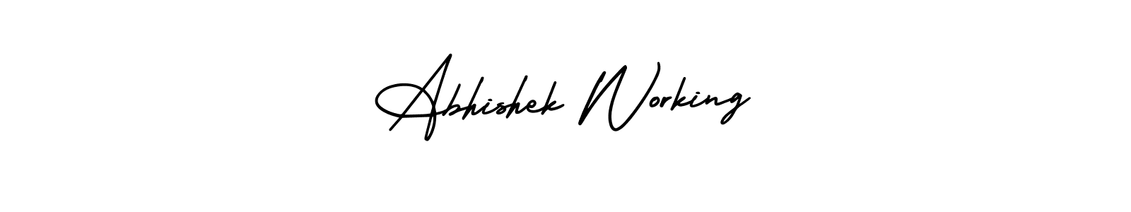 AmerikaSignatureDemo-Regular is a professional signature style that is perfect for those who want to add a touch of class to their signature. It is also a great choice for those who want to make their signature more unique. Get Abhishek Working name to fancy signature for free. Abhishek Working signature style 3 images and pictures png