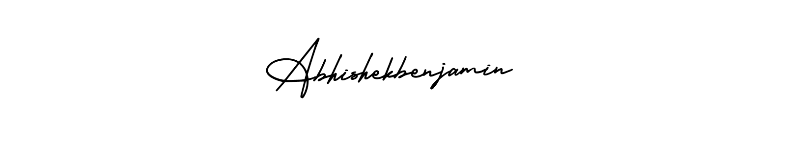 AmerikaSignatureDemo-Regular is a professional signature style that is perfect for those who want to add a touch of class to their signature. It is also a great choice for those who want to make their signature more unique. Get Abhishekbenjamin name to fancy signature for free. Abhishekbenjamin signature style 3 images and pictures png