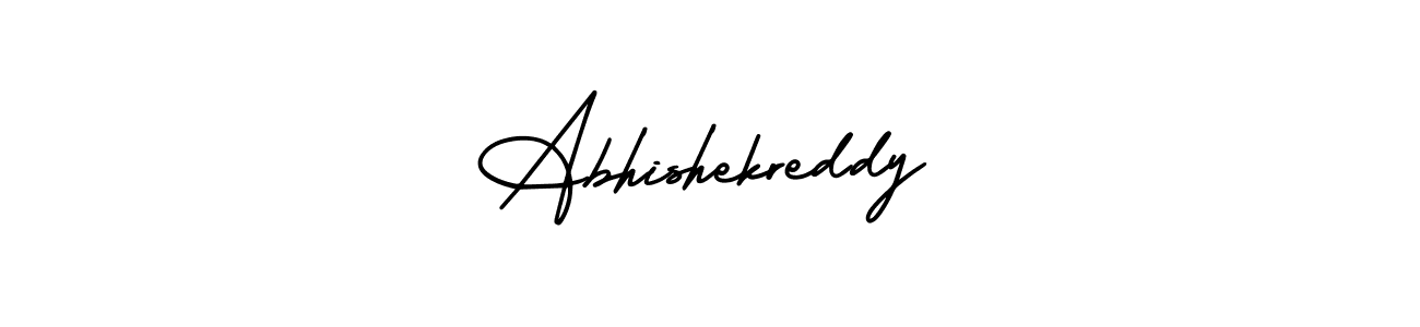 How to make Abhishekreddy name signature. Use AmerikaSignatureDemo-Regular style for creating short signs online. This is the latest handwritten sign. Abhishekreddy signature style 3 images and pictures png