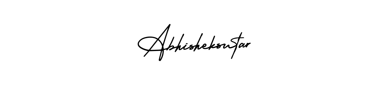 The best way (AmerikaSignatureDemo-Regular) to make a short signature is to pick only two or three words in your name. The name Abhisheksutar include a total of six letters. For converting this name. Abhisheksutar signature style 3 images and pictures png