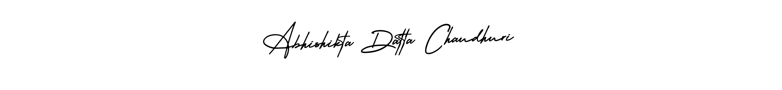 Also You can easily find your signature by using the search form. We will create Abhishikta Datta Chaudhuri name handwritten signature images for you free of cost using AmerikaSignatureDemo-Regular sign style. Abhishikta Datta Chaudhuri signature style 3 images and pictures png