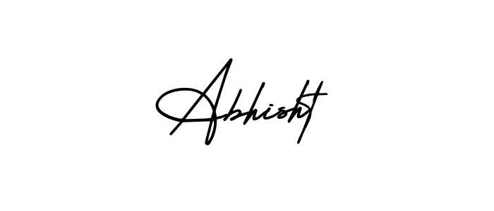 How to Draw Abhisht signature style? AmerikaSignatureDemo-Regular is a latest design signature styles for name Abhisht. Abhisht signature style 3 images and pictures png