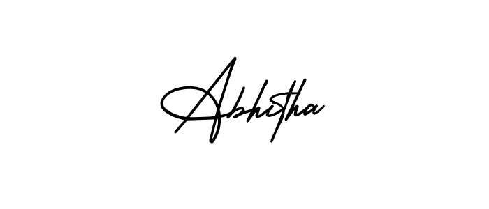 Abhitha stylish signature style. Best Handwritten Sign (AmerikaSignatureDemo-Regular) for my name. Handwritten Signature Collection Ideas for my name Abhitha. Abhitha signature style 3 images and pictures png