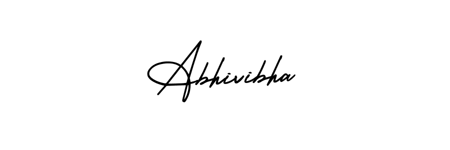 You should practise on your own different ways (AmerikaSignatureDemo-Regular) to write your name (Abhivibha) in signature. don't let someone else do it for you. Abhivibha signature style 3 images and pictures png