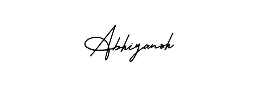Design your own signature with our free online signature maker. With this signature software, you can create a handwritten (AmerikaSignatureDemo-Regular) signature for name Abhiyansh. Abhiyansh signature style 3 images and pictures png