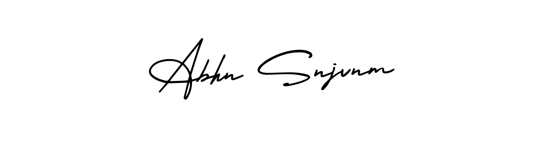 Also we have Abhn Snjvnm name is the best signature style. Create professional handwritten signature collection using AmerikaSignatureDemo-Regular autograph style. Abhn Snjvnm signature style 3 images and pictures png