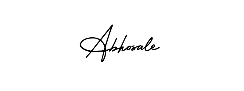 How to Draw Abhosale signature style? AmerikaSignatureDemo-Regular is a latest design signature styles for name Abhosale. Abhosale signature style 3 images and pictures png