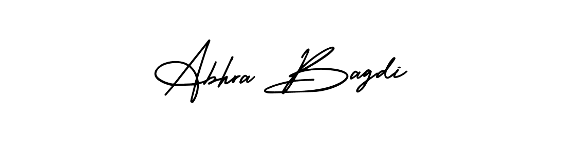 How to make Abhra Bagdi name signature. Use AmerikaSignatureDemo-Regular style for creating short signs online. This is the latest handwritten sign. Abhra Bagdi signature style 3 images and pictures png