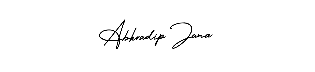 Design your own signature with our free online signature maker. With this signature software, you can create a handwritten (AmerikaSignatureDemo-Regular) signature for name Abhradip Jana. Abhradip Jana signature style 3 images and pictures png