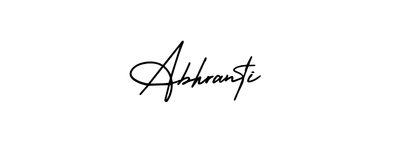 Similarly AmerikaSignatureDemo-Regular is the best handwritten signature design. Signature creator online .You can use it as an online autograph creator for name Abhranti. Abhranti signature style 3 images and pictures png