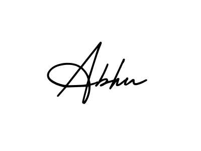 How to make Abhu signature? AmerikaSignatureDemo-Regular is a professional autograph style. Create handwritten signature for Abhu name. Abhu signature style 3 images and pictures png