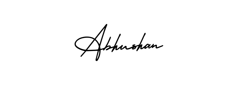 How to Draw Abhushan signature style? AmerikaSignatureDemo-Regular is a latest design signature styles for name Abhushan. Abhushan signature style 3 images and pictures png