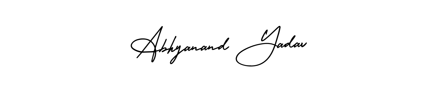 Make a beautiful signature design for name Abhyanand Yadav. Use this online signature maker to create a handwritten signature for free. Abhyanand Yadav signature style 3 images and pictures png