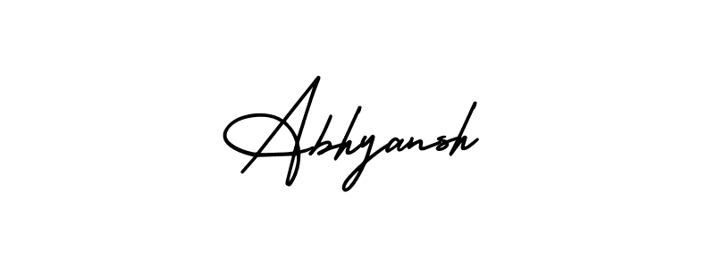 Create a beautiful signature design for name Abhyansh. With this signature (AmerikaSignatureDemo-Regular) fonts, you can make a handwritten signature for free. Abhyansh signature style 3 images and pictures png